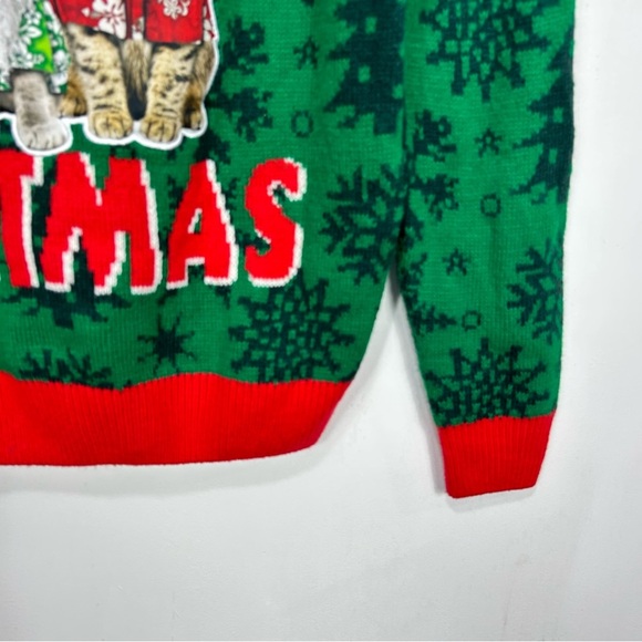 UGLY CHRISTMAS SWEATER crewneck pullover sweater P11 - Picture 2 of 6
